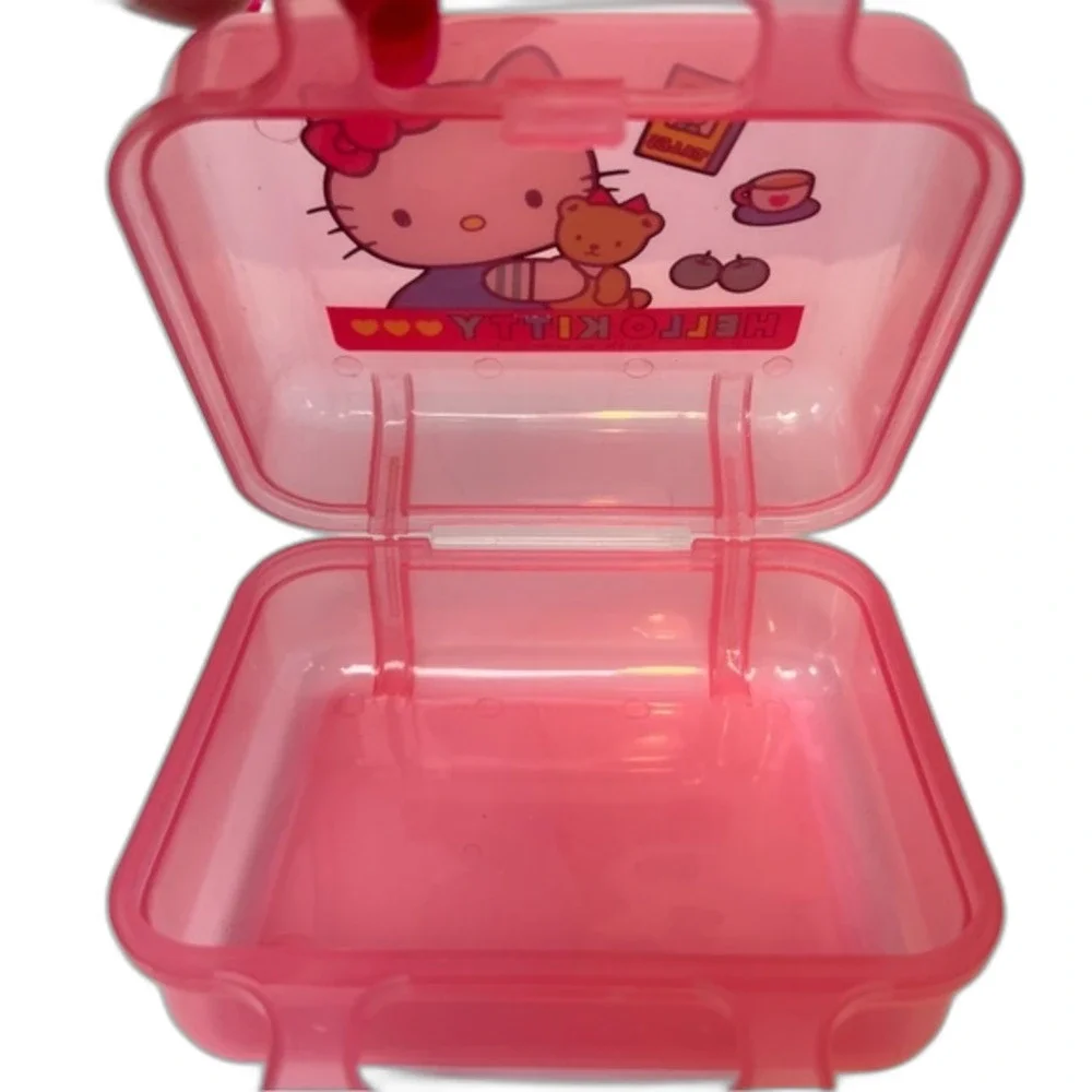 Sanrio Hello Kitty Storage Case Box Small Handle Pink